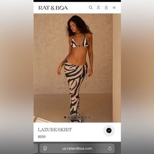 Rat & Boa Blue and Cream Bikini Cover-up